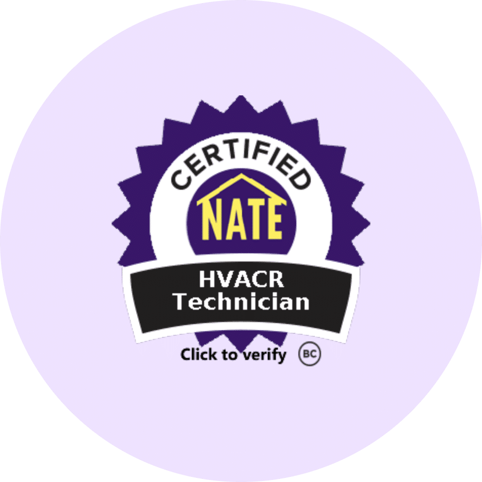 Certified NATE HVACR Technician